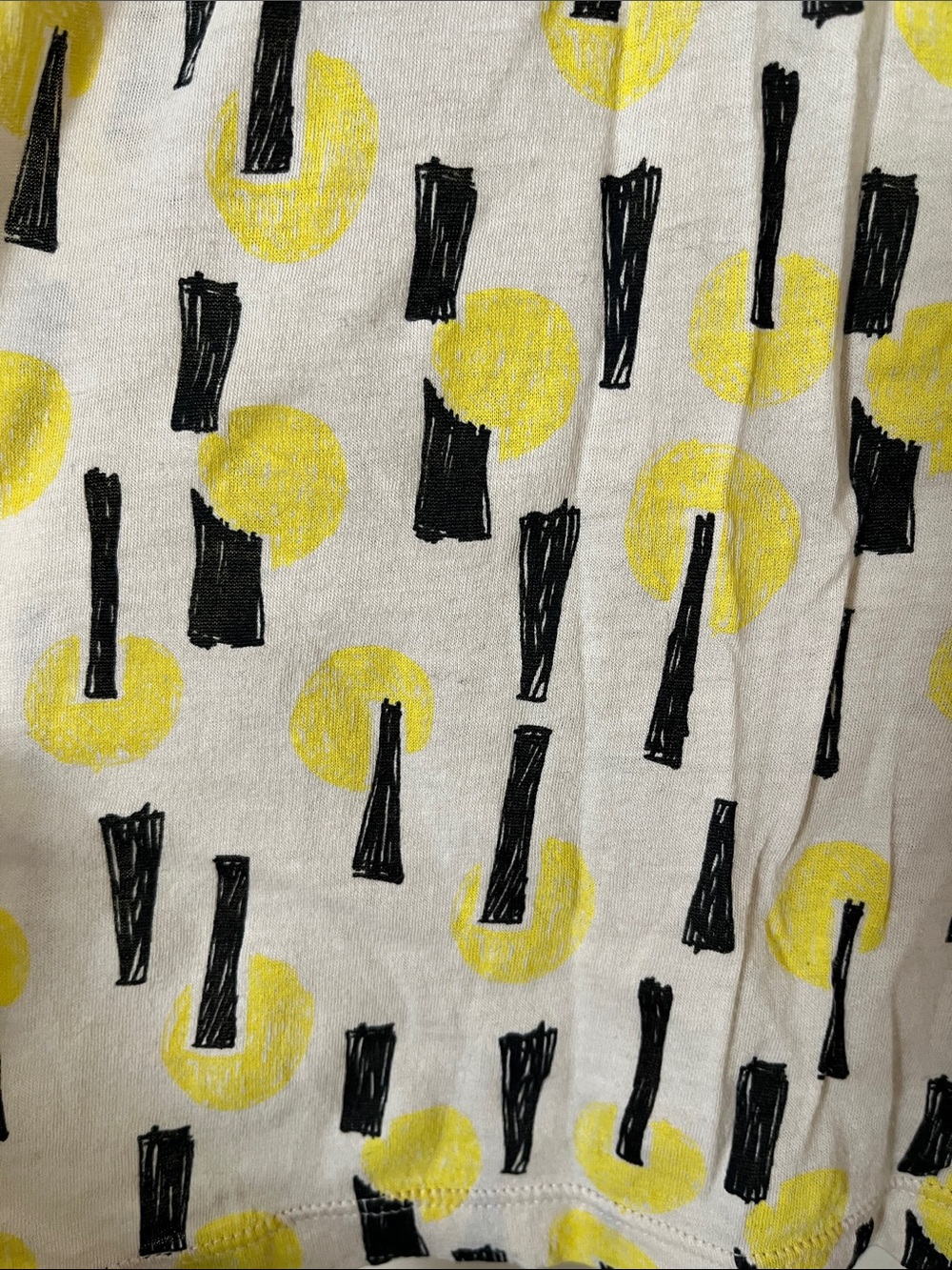 Yellow Abstract Flowy Tank - Picture 3 of 5